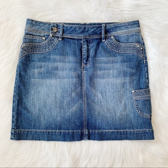 nOir Jewelry Dresses & Skirts - Noir Womens Denim Vintage Skirt size 6